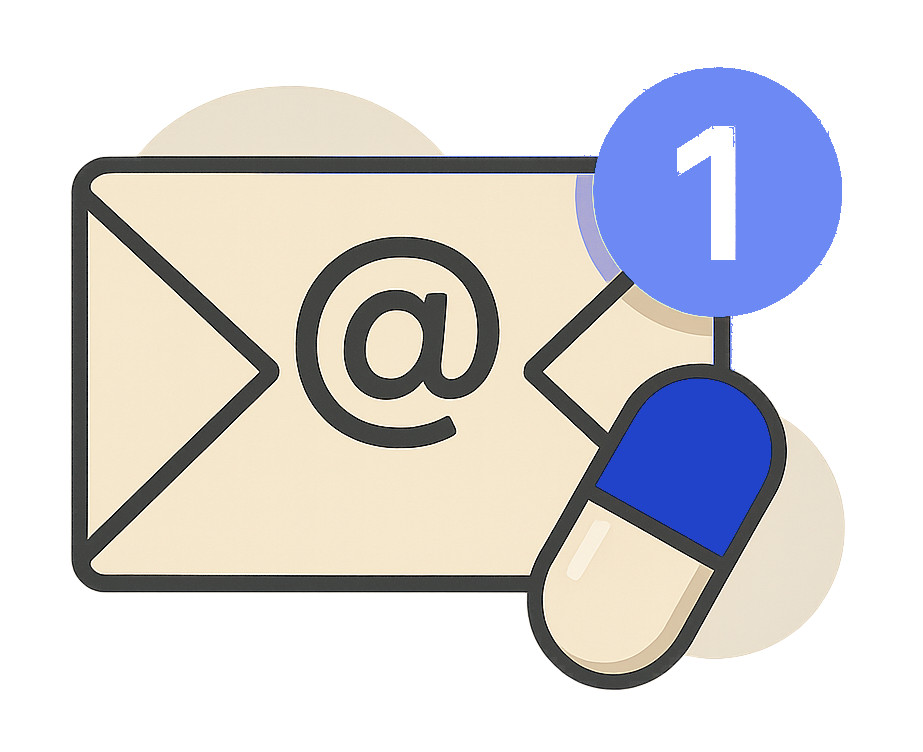 Automatische E-Mail Benachrichtigung über neue E-Rezepte auf der Versichertenkarte bei Ihrem Hausarzt in Olching